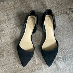 Nine West Pointed Velvet Flats